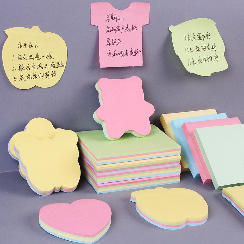 กระดาษโน้ต มีกาวในตัว แพ็ค 100 แผ่น 4 สี กระดาษโน๊ต โพสอิท sticky note อุปกรณ์การเรียน