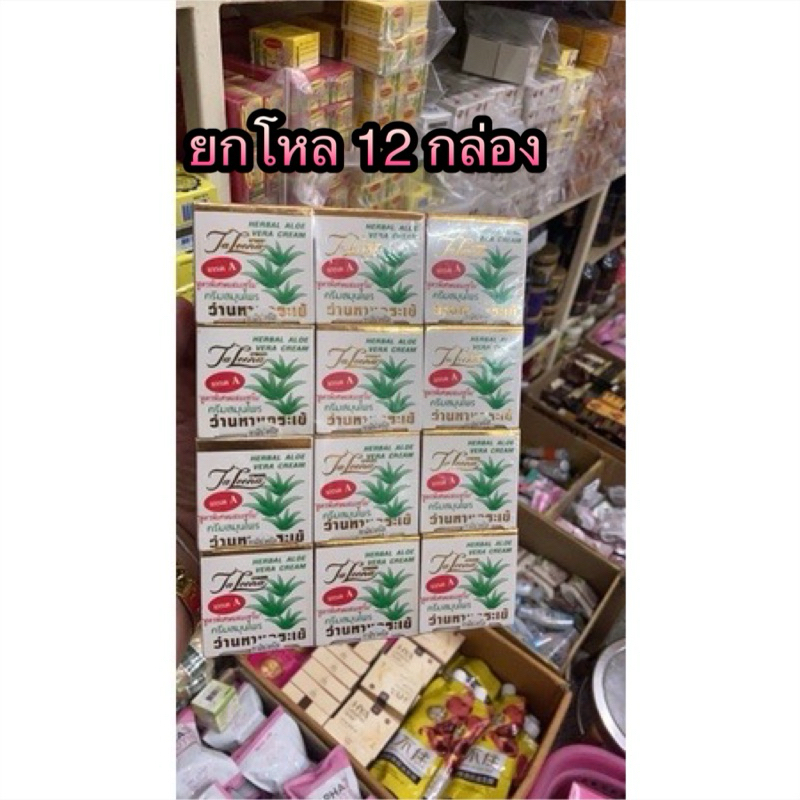 Ja Leena เกรด A ครีมสมุนไพรว่านหางจระเข้ (12กล่อง)