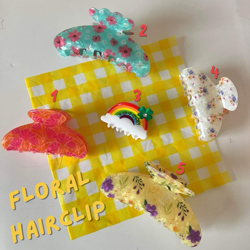 Floral hair clip by Yvonne