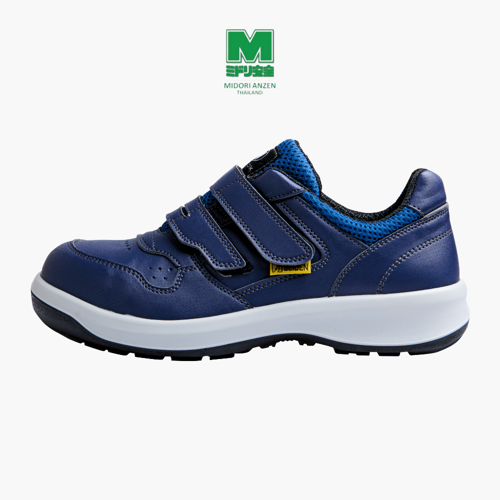 Midori Anzen รองเท้าเซฟตี้ สไตล์สนีคเกอร์ รุ่น UG3695 สีน้ำเงิน / Midori Anzen Safety Sneaker UG3695