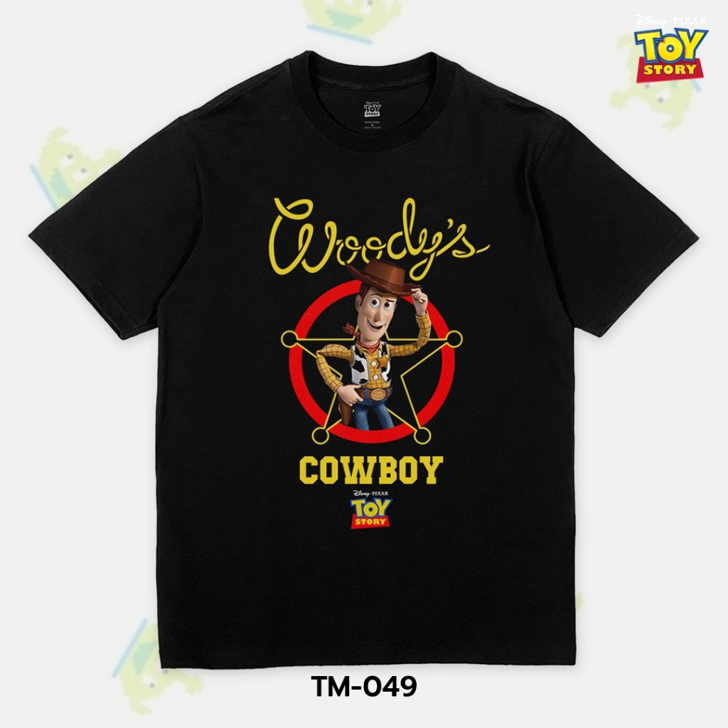Power 7 Shop เสื้อยืดการ์ตูน Toy Story ลาย "Woody" ลิขสิทธิ์แท้ DISNEY (TM-049)