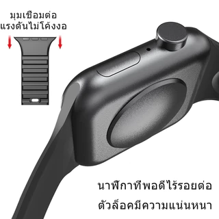 สายรัดซิลิโคนเหมาะสำหรับ iwatch Ultra49mm46mm44mm45mm สายกันน้ำS11 10 9 8 6 7se 3 2 14 5 การจับคู่สีสาย 38mm40mm41mm42mm