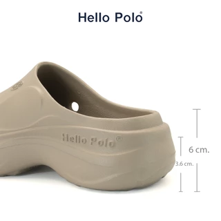 Hello Polo HP8021รองเท้าแตะผู้หญิง รองเท้าหัวโต 3.6cm พื้นหนา กันลื่น นิ่ม แฟชั่น ทนต่อการสึกหรอ สะดวกสบาย เหมาะกับฤดู .