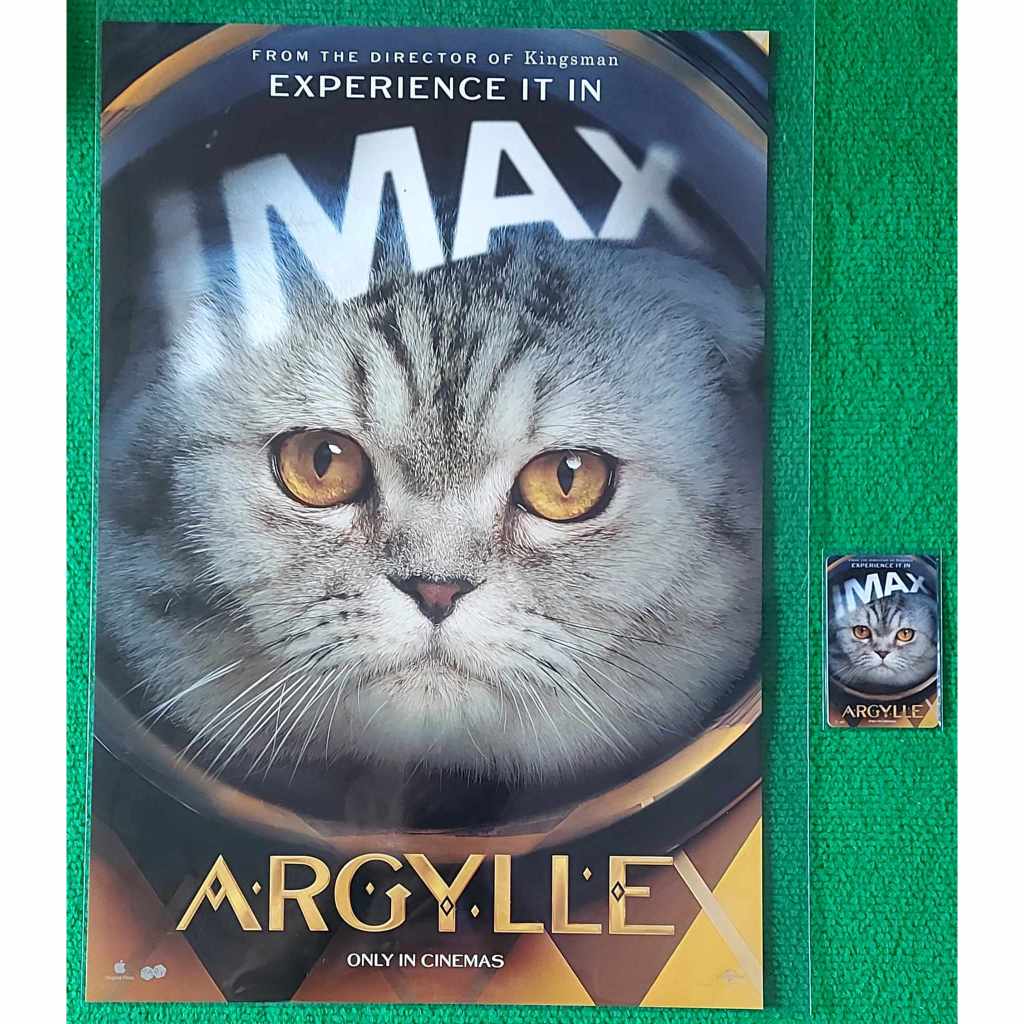 โปสเตอร์IMAXและบัตรสะสม บัตร IMAX ลายArgylle อาร์ไกล์ ยอดสายลับ