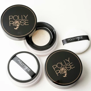 แป้งฝุ่นล้อแสง ไบรท์แอนด์โกลว์ LOOSE POWDER SPF15 PA++ ชิมเมอร์กระจายแสง POLLY ROSE