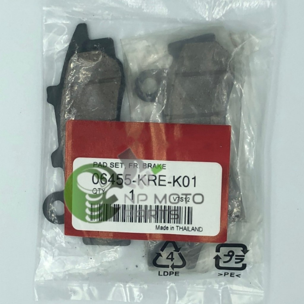 ผ้าเบรคหน้า ผ้าดิสเบรคหน้า รุ่น PCX150 ปี18-20/(06455-KRE-K01)