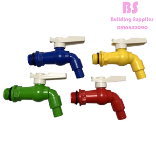 พร้อมส่งก๊อกบอลสนาม แฟนซี ( พลาสติก PVC ) ขนาด 4 หุน (1/2”) หุน(คละสี)