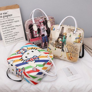 กระเป๋าสไตล์เกาหลี กระเป๋าเดินทางลายการ์ตูน จุของได้เยอะ PU …