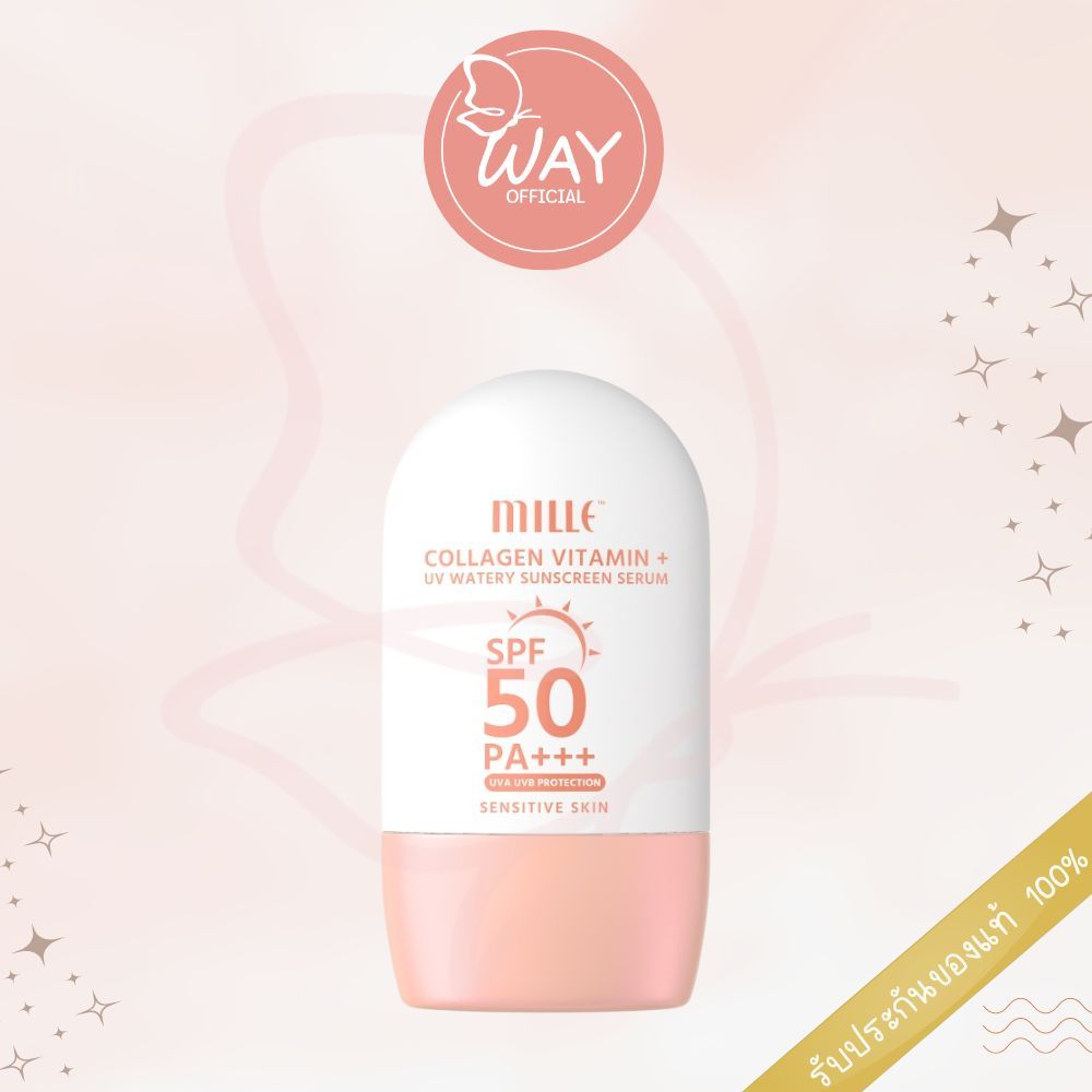 มิลเล่ คอลลาเจน วิตามินพลัส ยูวี วอเทอรี่ ซันสกรีน 40g Mille Collagen Vitamin Plus UV Watery Sunscreen 40g