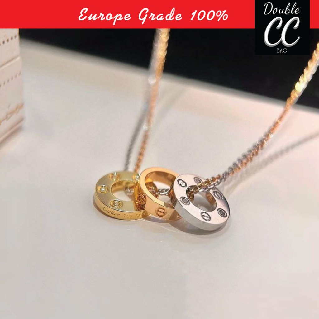Pre-order 7-14 วัน คาเทียร์ ✨️🎀 VIP Cartier love necklace VIP ❤️ สุภาพสตรี สร้อยคอผู้หญิง
