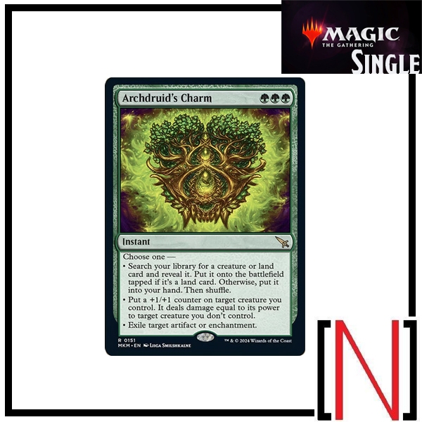 [MTG][Single][MKM] Archdruid's Charm ระดับ Rare [ภาษาอังกฤษ]
