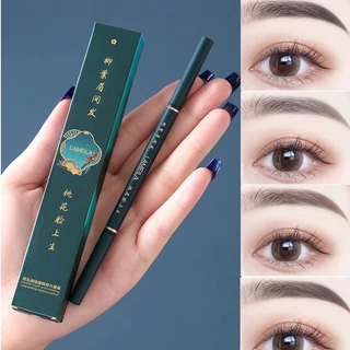 ดินสอเขียนคิ้วกันน้ำ 2 in 1 หัวเรียวเล็ก มีแปรงปัดคิ้วในตัว818
