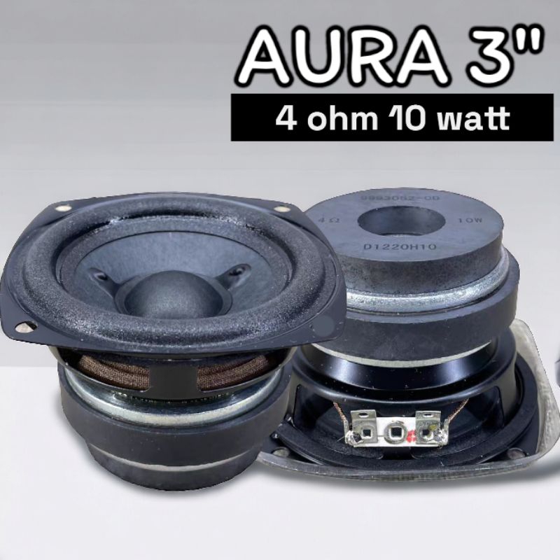 รุ่นเก่า ขอบโฟม Aura 3" 4-8 ohm 10watt.