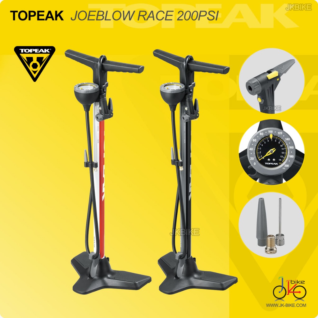 สูบลมตั้งพื้น 200psi TOPEAK JOEBLOW RACE FLOOR PUMP