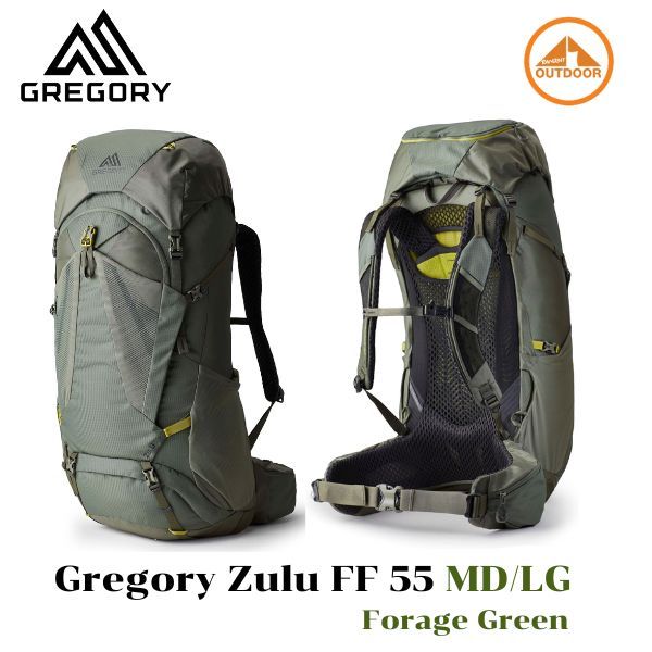 Gregory Zulu 55 FF #Forage Green เป้เดินป่าสำหรับผู้ชายรุ่นใหม่ ขนาด 55 ลิตร