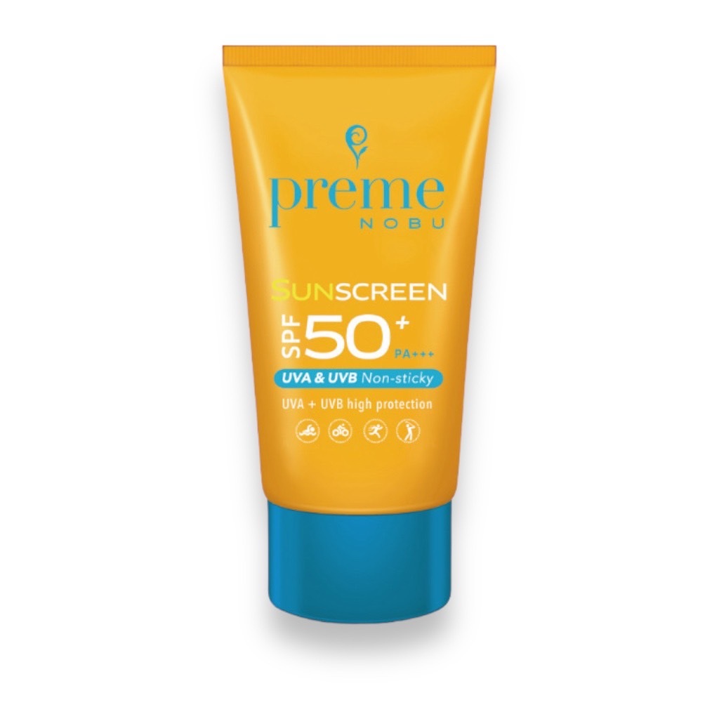 Preme Nobu Sunscreen SPF 50+ PA+++ ครีมกันแดดคอลลาเจน พรีมโนบุ กันน้ำ กันเหงื่อ