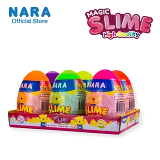 NARA Magic Slime นาราสไลม์เนื้อแน่น ไร้สารพิษ ปลอดภัยต่อเด็กๆ *ขนาดสีละ 300 กรัม* 6 สี