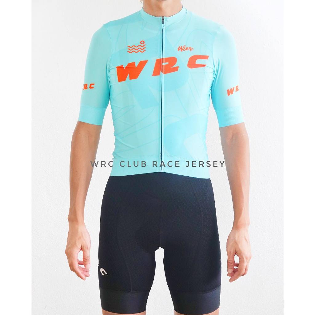 "WRC" CLUB Race Jersey : Mint เสื้อปั่นจักรยาน Cycling Jersey Race Fit เนื้อผ้าบางเบา ระบายอากาศดี พร้อมซิปหลัง Unisex