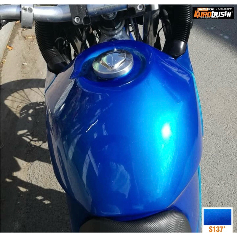 สีสเปรย์ซามูไร สีน้ำเงินแก้ว สีน้ำเงินแก้วซูซูกิ Suzuki รหัสS137 Samurai 2k paint