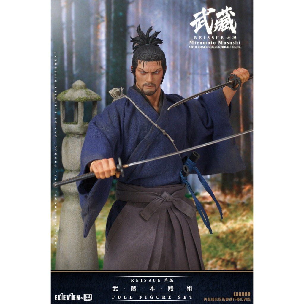 🚛 สินค้าพร้อมส่ง EL1EV1EN x KAI STUDIO EXK008 1/6 Miyamoto Musashi (Full Figure Set)