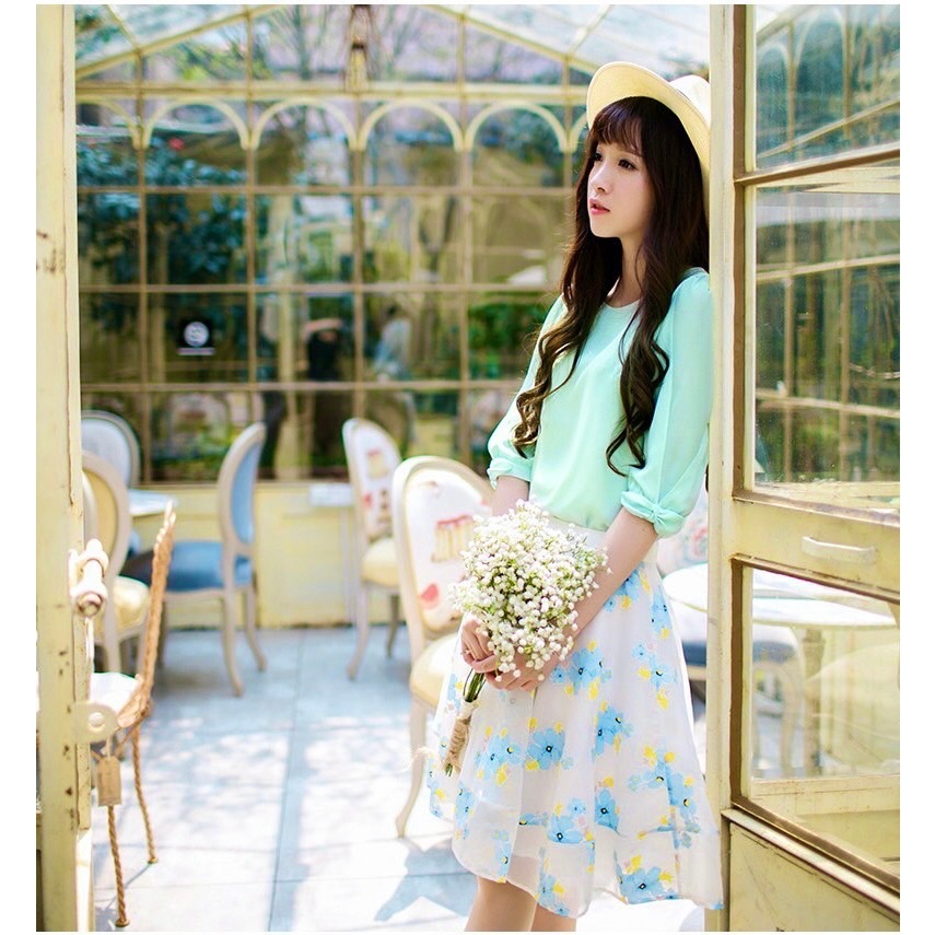 ส่งไว เก็บโค้ดหน้ากิจกรรม โค้ดลด 30% สูงสุด 150.- ♡̷ เสื้อแต่งแขนแหวกซ้อนผ้าปลายแขนติดโบว์