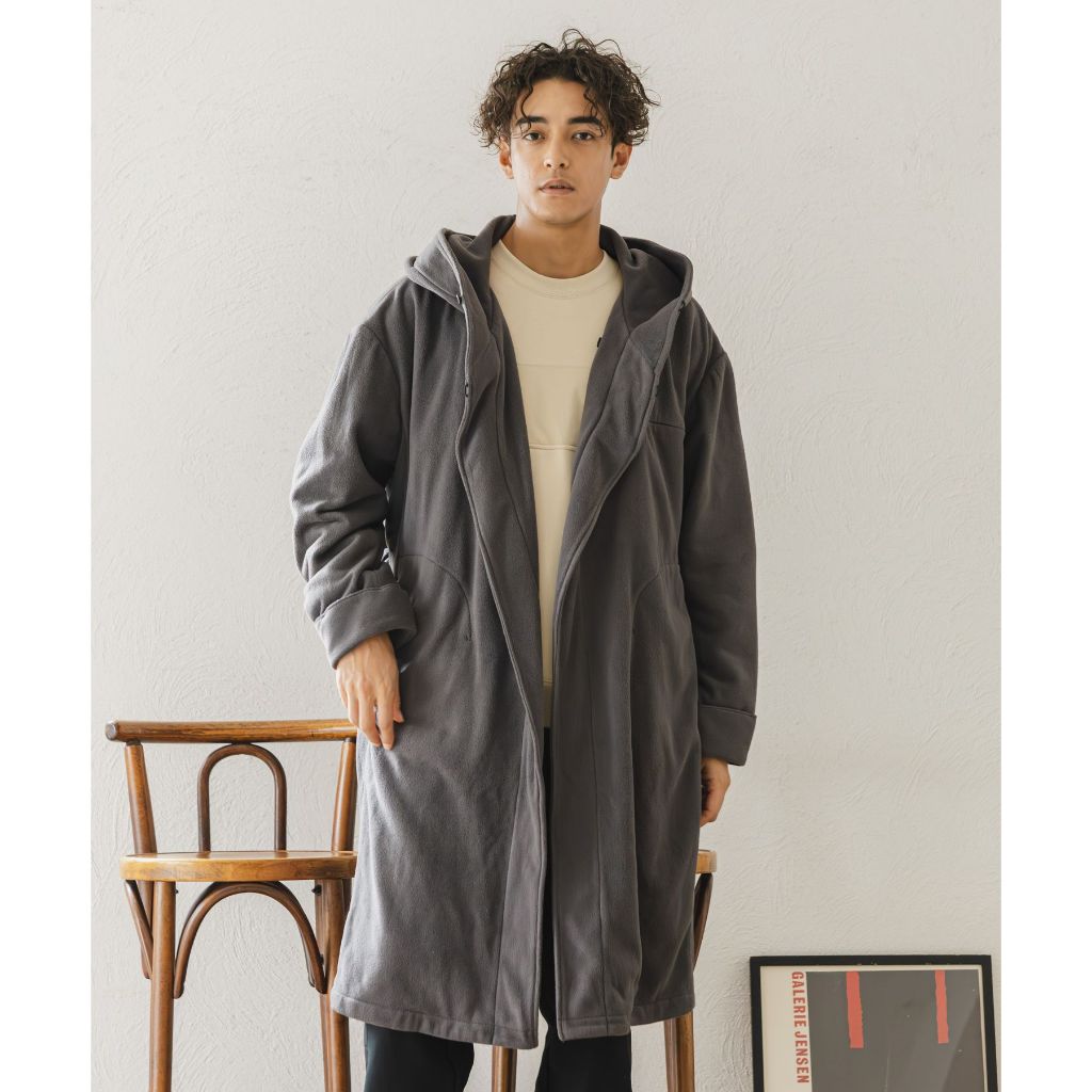 [NUMERALS] Fleece food coat (ฺBlack)
