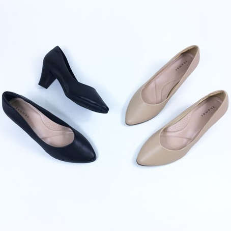 Thames(เทมส์) รองเท้าส้นสูงคัชชู Shoes-TH40993