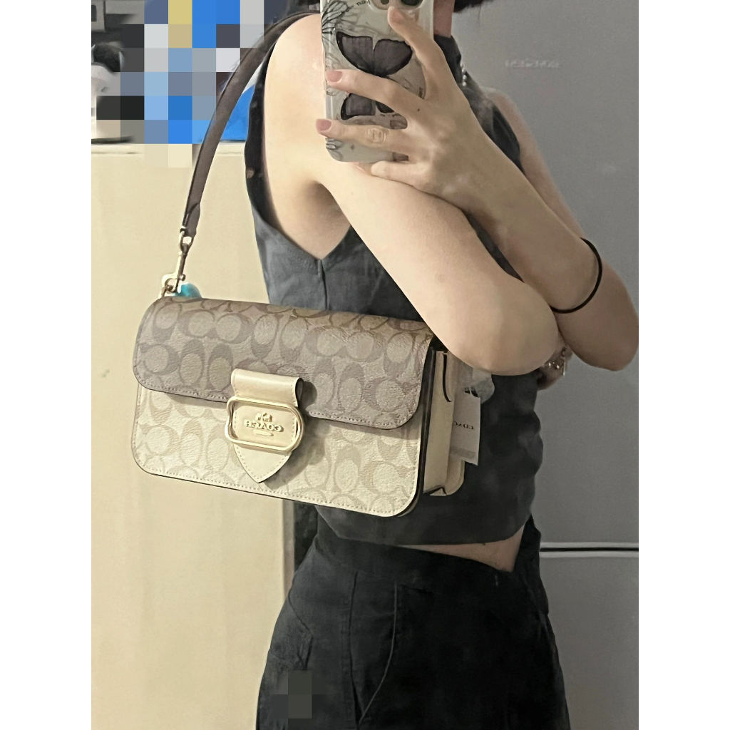 Morgan Shoulder Bag CH506 CE560 CE561 CE562 CE563 กระเป๋าถือผู้หญิง หนังแท้ สายสะพายไหล่คู่ ขนาดใหญ่ Coac h กระเป๋าสะพาย