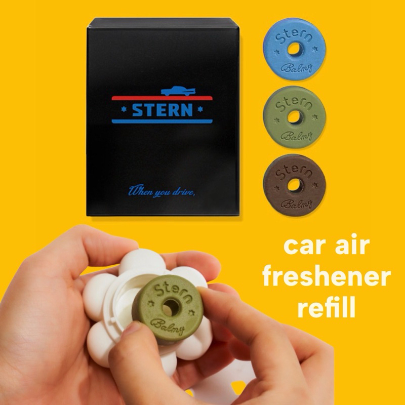Stern car air freshener refill / ก้อนน้ำหอมรีฟิวแบบก้อน