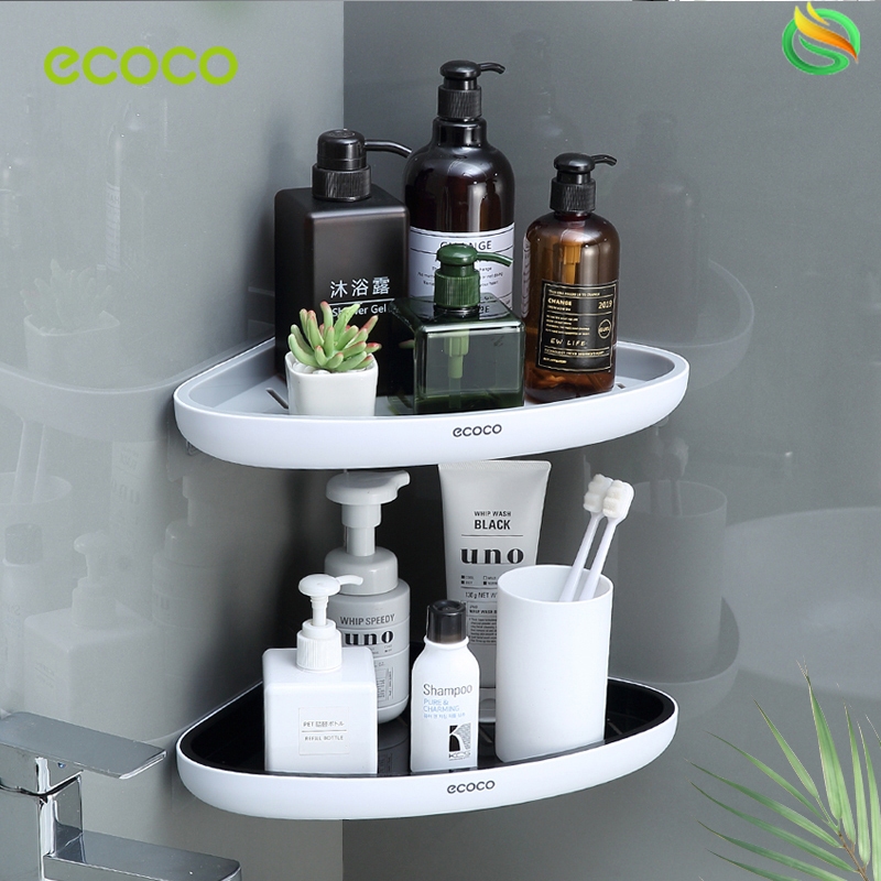 [พร้อมส่ง]ECOCO ชั้นวางของในห้องน้ำ รับน้ำหนักได้ดี ชั้นวางของ ในห้องน้ำ วัสดุพรีเมียม ชั้นวางของในห