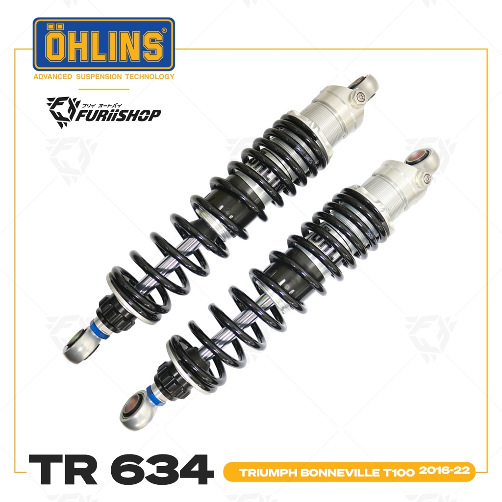 โช๊คหลัง Ohlins TR 634 For Triumph Bonneville T100 2016-22 T120 2016-21Street Scrambler 900 2017-22