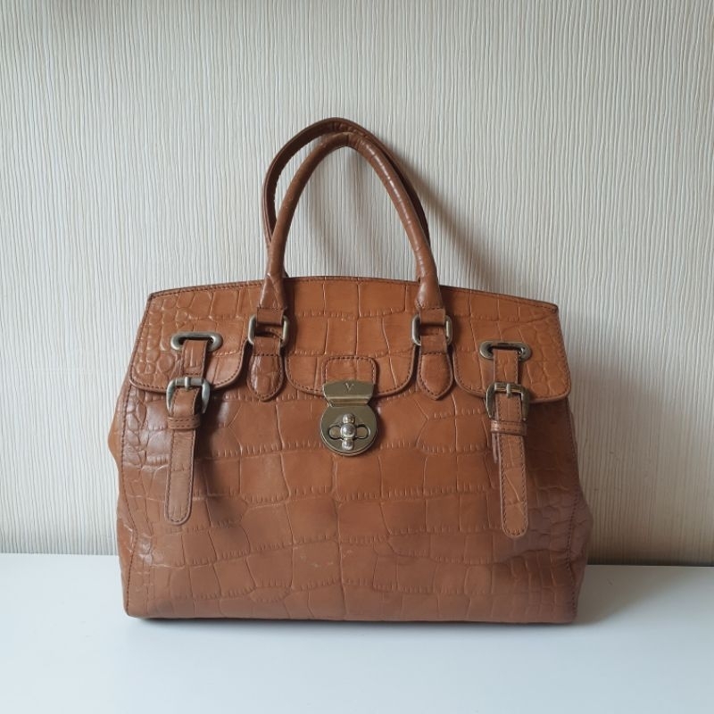 กระเป๋าถือ Valentino Rudy สีน้ำตาล