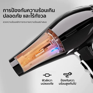 Coolastyler มีลมเย็น ไดร์เป่าผม ไดร์เป่าผมระดับมืออาชีพ hair dryer CA-1801 1800W ฮิตสุด