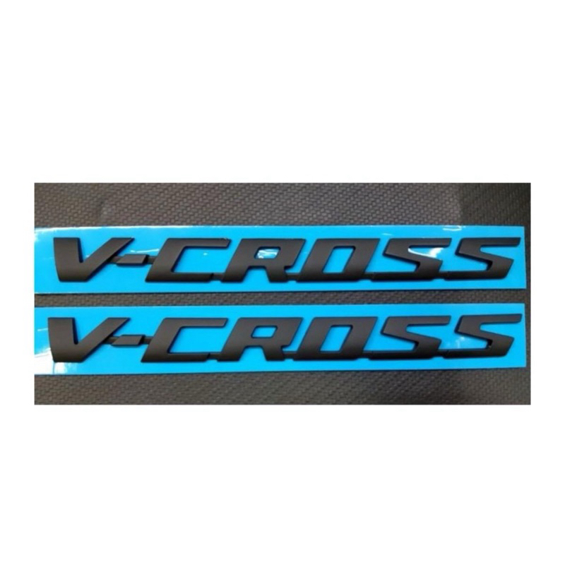 โลโก้ vcross 2020 สีดำด้าน 1 คู่