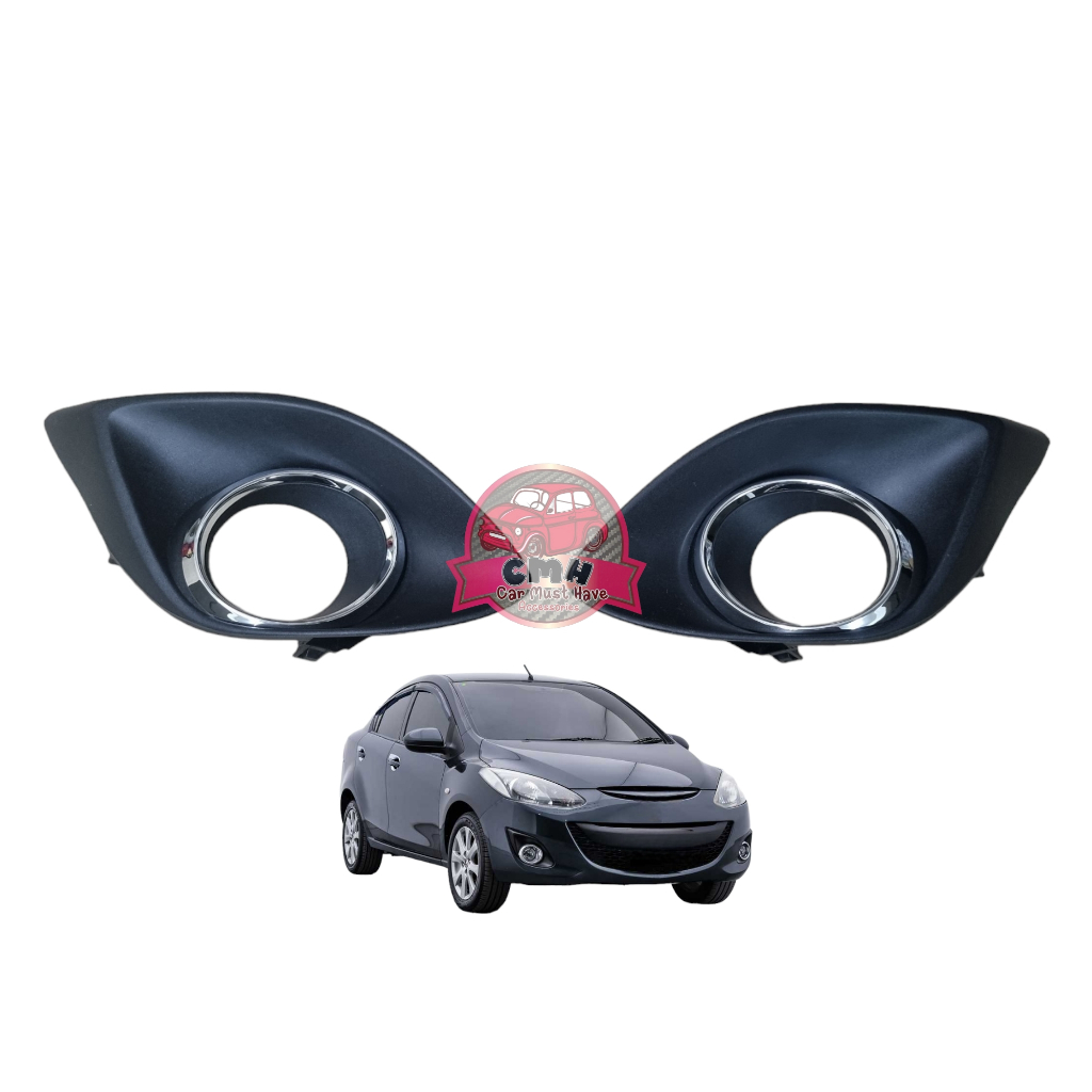ครอบไฟตัดหมอก หน้ากากไฟ ตัดหมอก เบ้าเล็ก MAZDA 2 2010 2011 2012 มาสด้า 2 DE 1500 CC