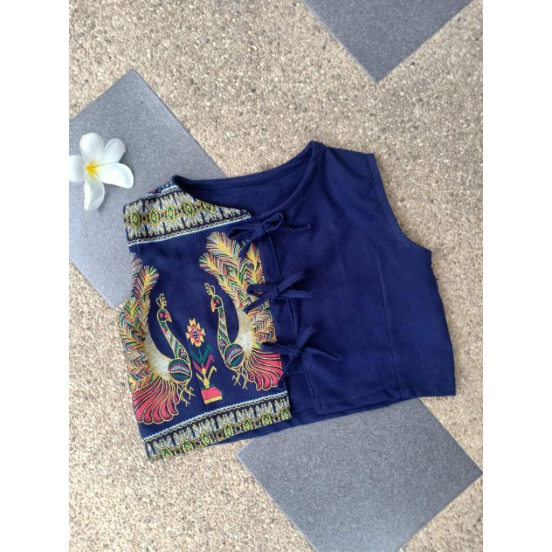 เสื้อครอปเด็กผ้าฝ้าย