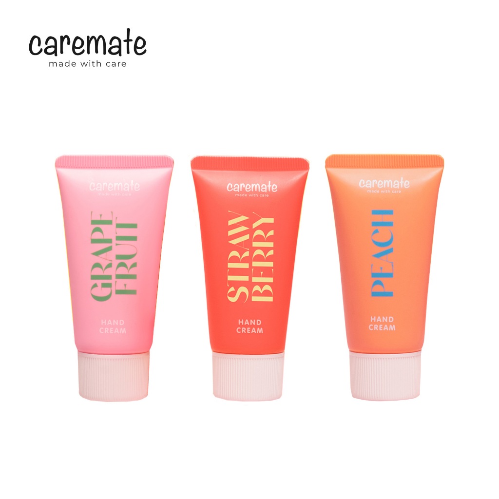 Caremate Hand cream (Peach, Strawberry, Grapefruit)