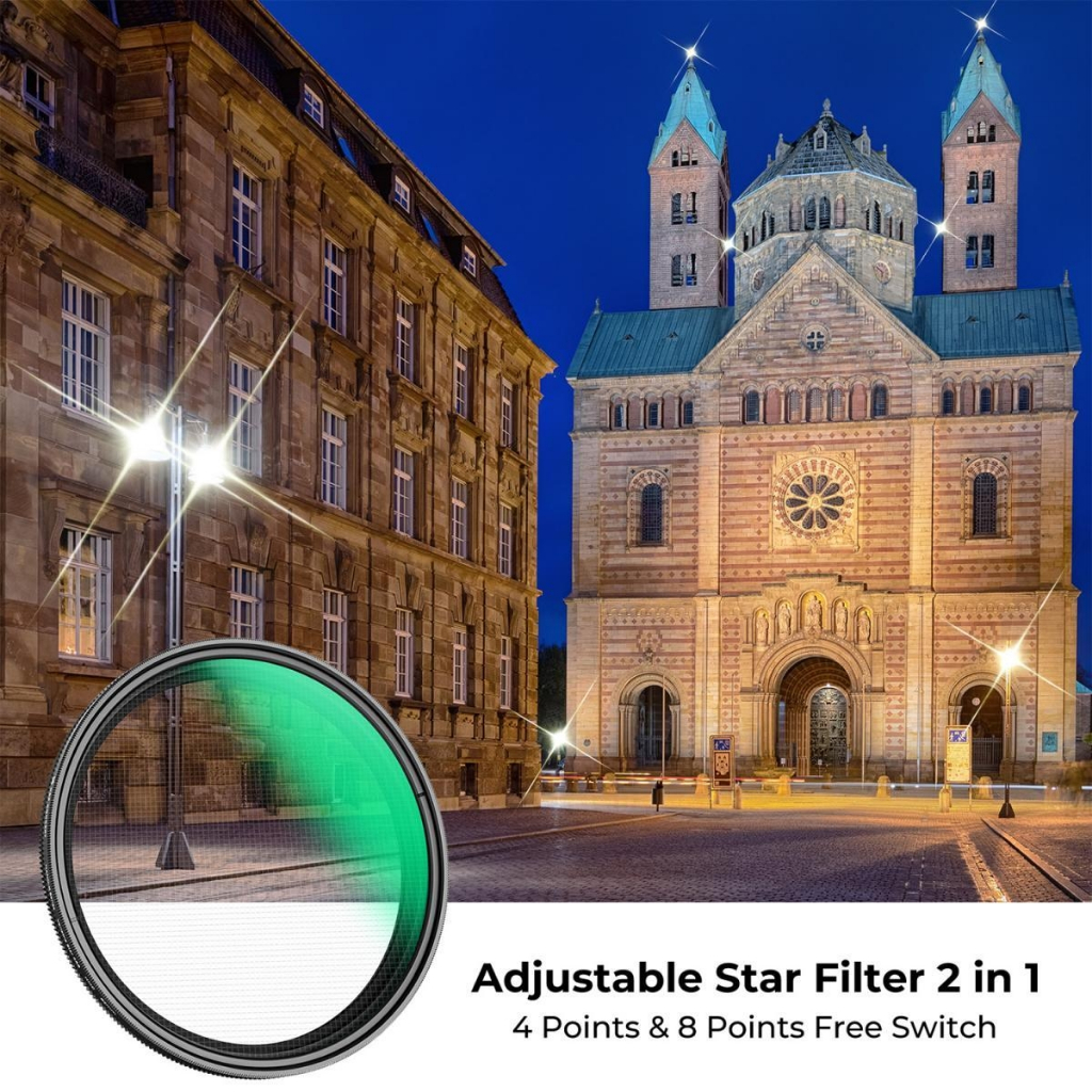 K&F Star Filter 4&8 Nano-C Series ฟิวเตอร์ 4&8แฉก ชนิดปรับได้ Variable HMC K&F Concept ประกันศูนย์ไทย 2 ปี