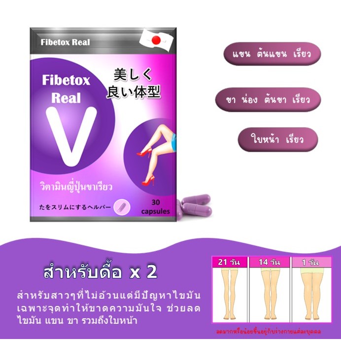 (ส่งไว)อาหารเสริมวิตามินญี่ปุ่น FibetoxReal