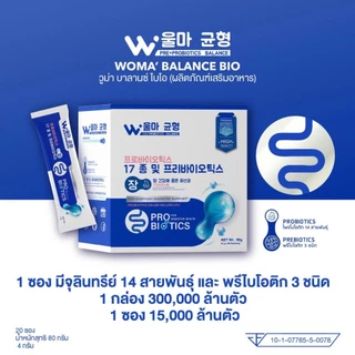 วูม่าบาลานซ์ ไบโอ (ผลิตภัณฑ์เสริมอาหาร) WOMA' BALANCE BIOโปรดระวังของปลอมบริษัทไม่รับตัวแทนจำหน่าย
