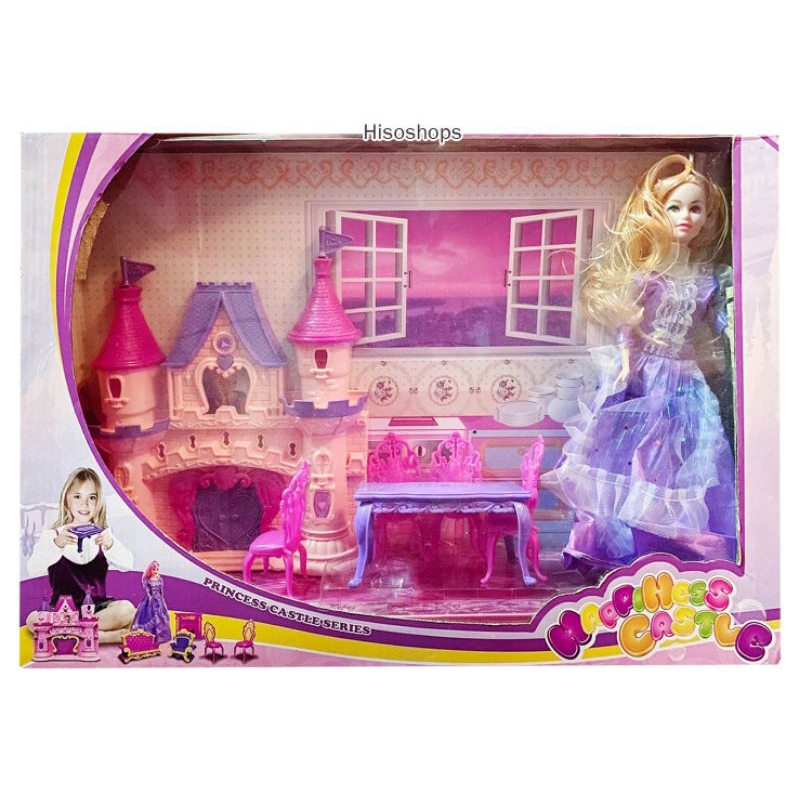 Princess Castle Series บ้านตุ๊กตาบาร์บี้ ปราสาทเจ้าหญิง พร้อมกับตุ๊กตา 1 ตัวและเฟอร์นิเจอร์อีกมากมายให้น้องๆหนูๆได้เล่น
