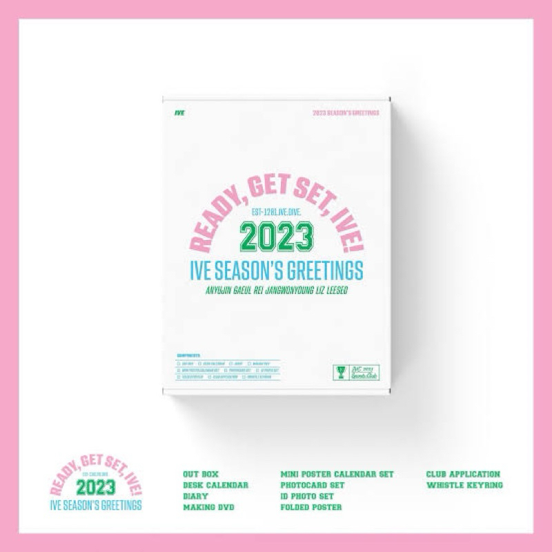‼️มีโค้ดลดเพิ่ม‼️พร้อมส่ง🇹🇭IVE - 2023 SEASON'S GREETINGS [READY, GET SET, IVE!] + POB REI/ LIZ