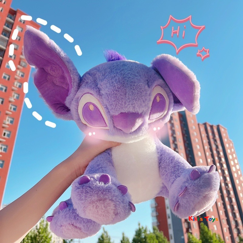 พร้อมส่ง ตุ๊กตาสติช Stitch สีม่วงน่ารัก ตุ๊กตาสติชสีม่วง รูปที่ 6