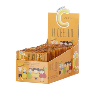 HICEE 100 mg.ไฮซี 40แผงรวม160เม็ด/Kalleo คอลลิโอ ไม่มีน้ำตาล ซองละ50เม็ด