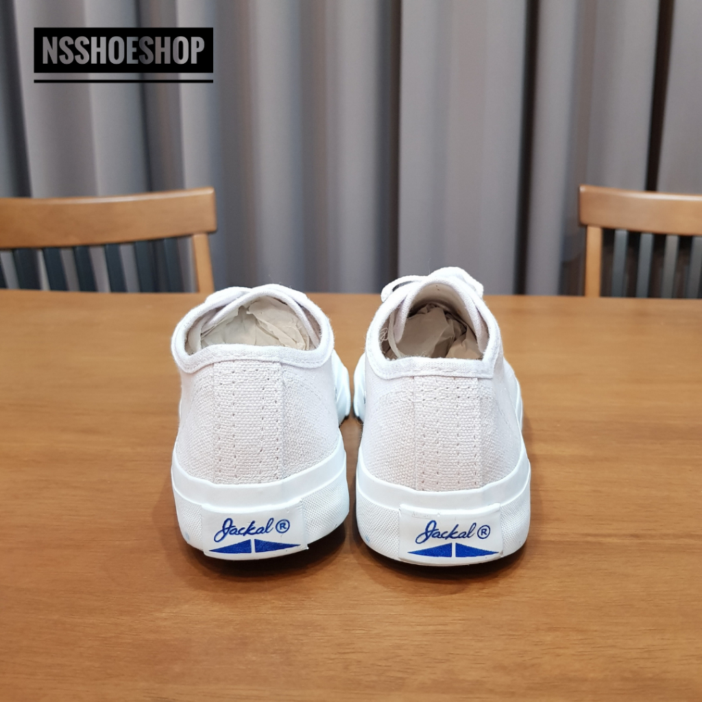 [ส่งทุกวัน] มีเก็บปลายทาง Mashare Jack 37-45 มาแชร์ แจ็ค หัวแจ็ค รองเท้าผ้าใบ สีขาว
