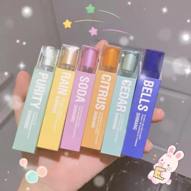 น้ำหอมลูกกลิ้ง Shimang 12ml ขนาดพกพา ใช้ง่าย ขนาดกระทัดรัด มี 8 กลิ่นให้เลือก กลิ่นติดทนนาน