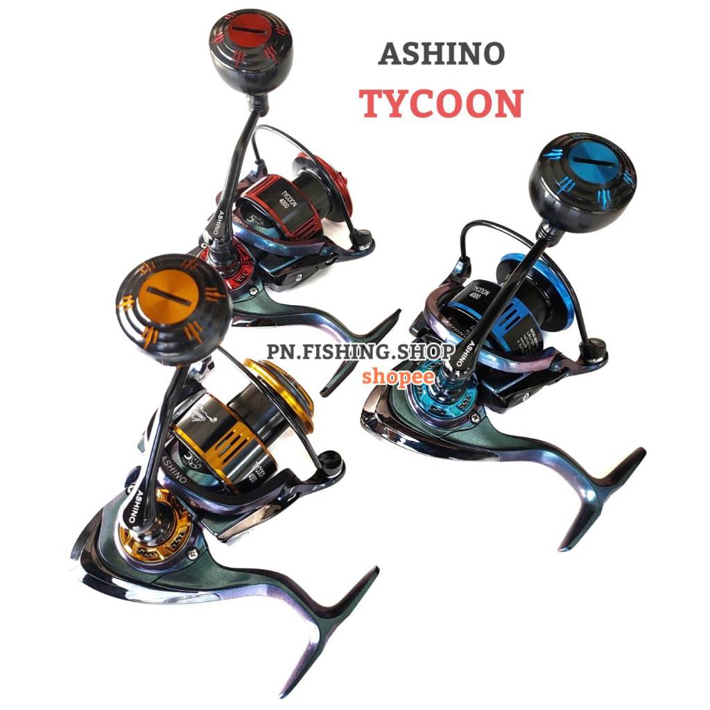 รอก ASHINO TYCOON (ลายใหม่ล่าสุด) รอกASHINO รอกTYCOON รอกไทคูน รอกอาชิโน่ รอกตกปลา ตกปลา อุปกรณ์ตกปลา