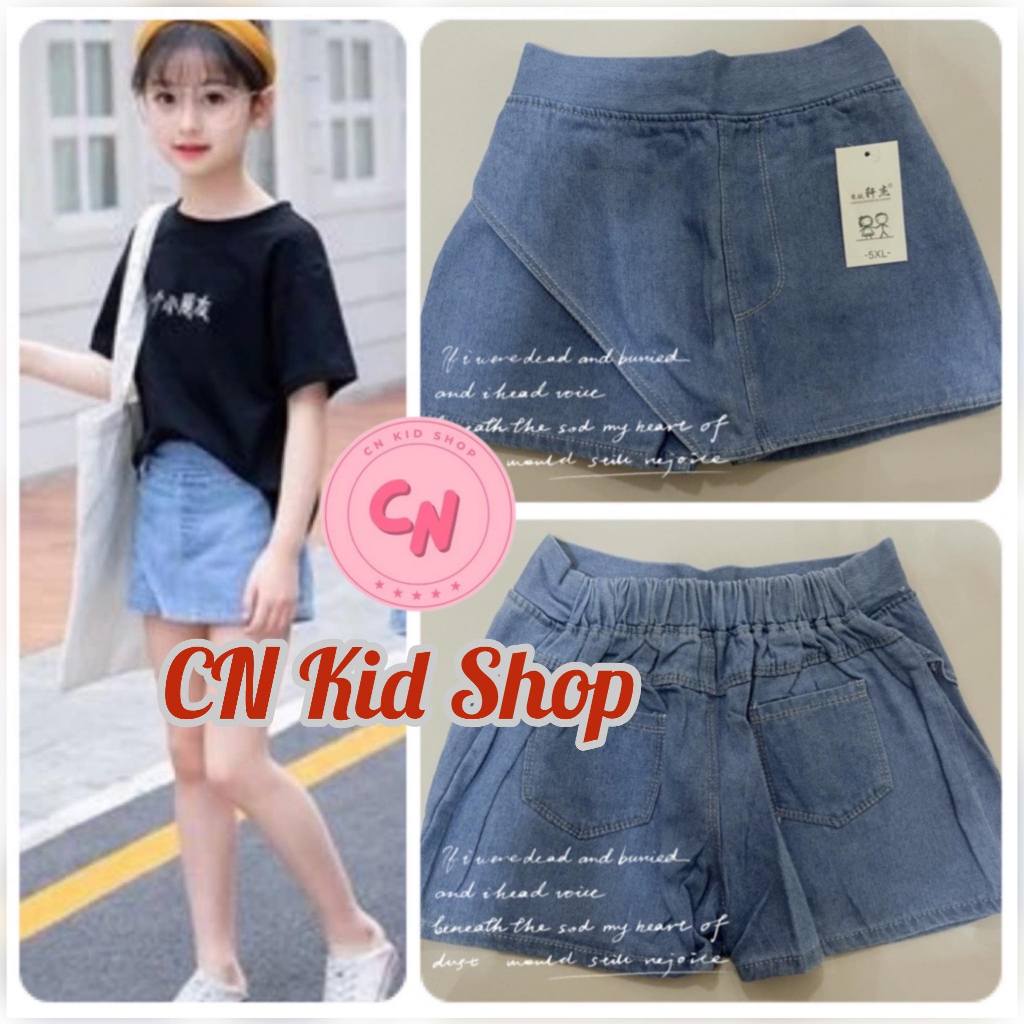 (พร้อมส่ง) กางเกงกระโปรงเด็กผู้หญิง แฟชั่นเกาหลีน่ารัก