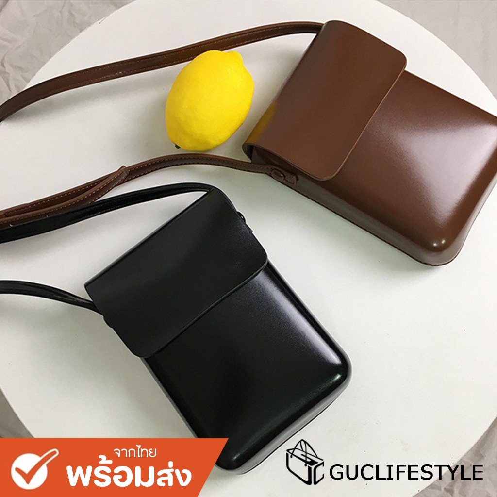GUCSELECTED(B1751) กระเป๋าหนังสะพายสไตล์เกาหลี crossbody bag ผู้ชาย ผู้หญิง
