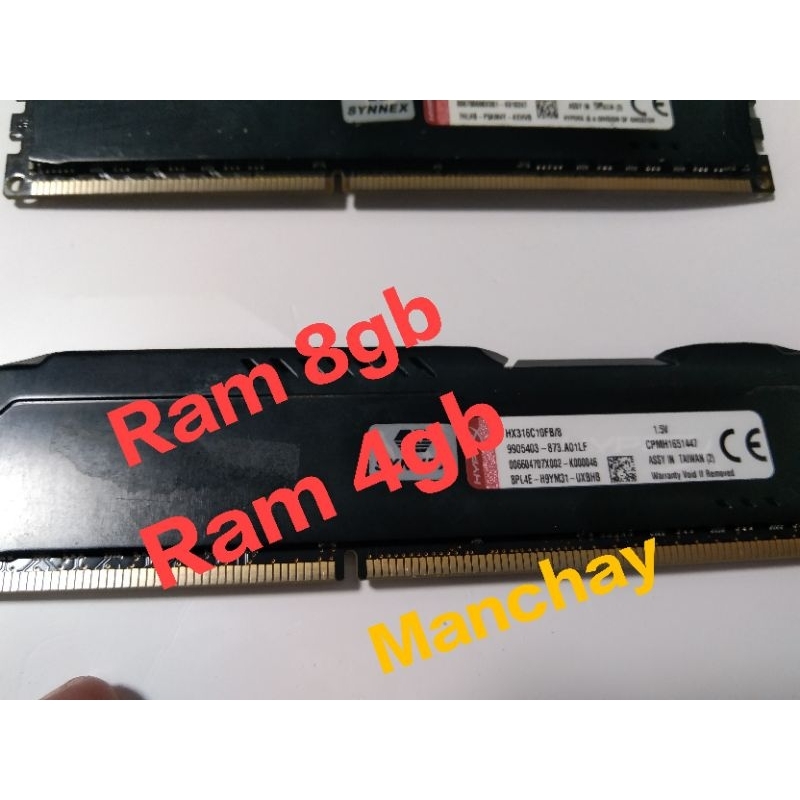 แรม Ram DDR3 8gb DDR3 4gb มือสอง